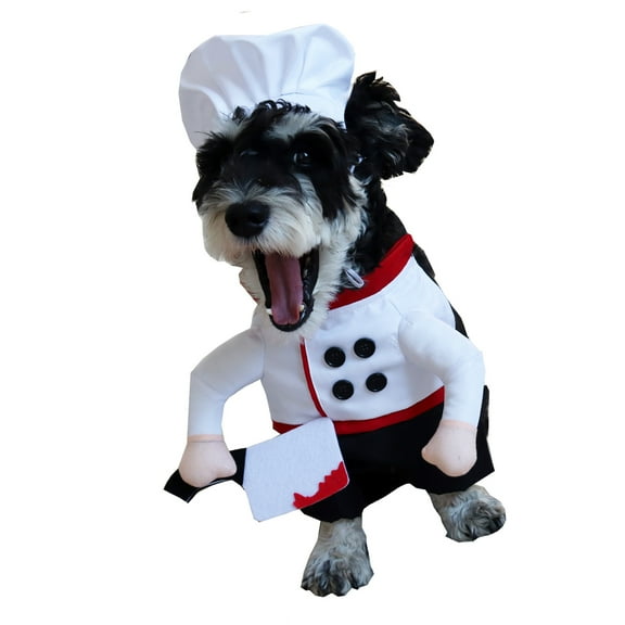 Funny Pet Dog Chefs Costume With Pretend Knifed Soft Breathable Fabric For Puppies Make Up Parties Photos