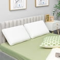 thumbnail image 2 of Costway Almohada en Espuma de Memoria Almohada Ergonómica Cómoda y Ventilada Soporte Cervical para Supino Prono Blanco 60 x 40 x 13 cm, 2 of 9