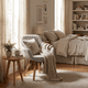 thumbnail image 2 of Silla Sillón FurnitureR Silla de Comedor Individual Giratoria Beige, 2 of 8
