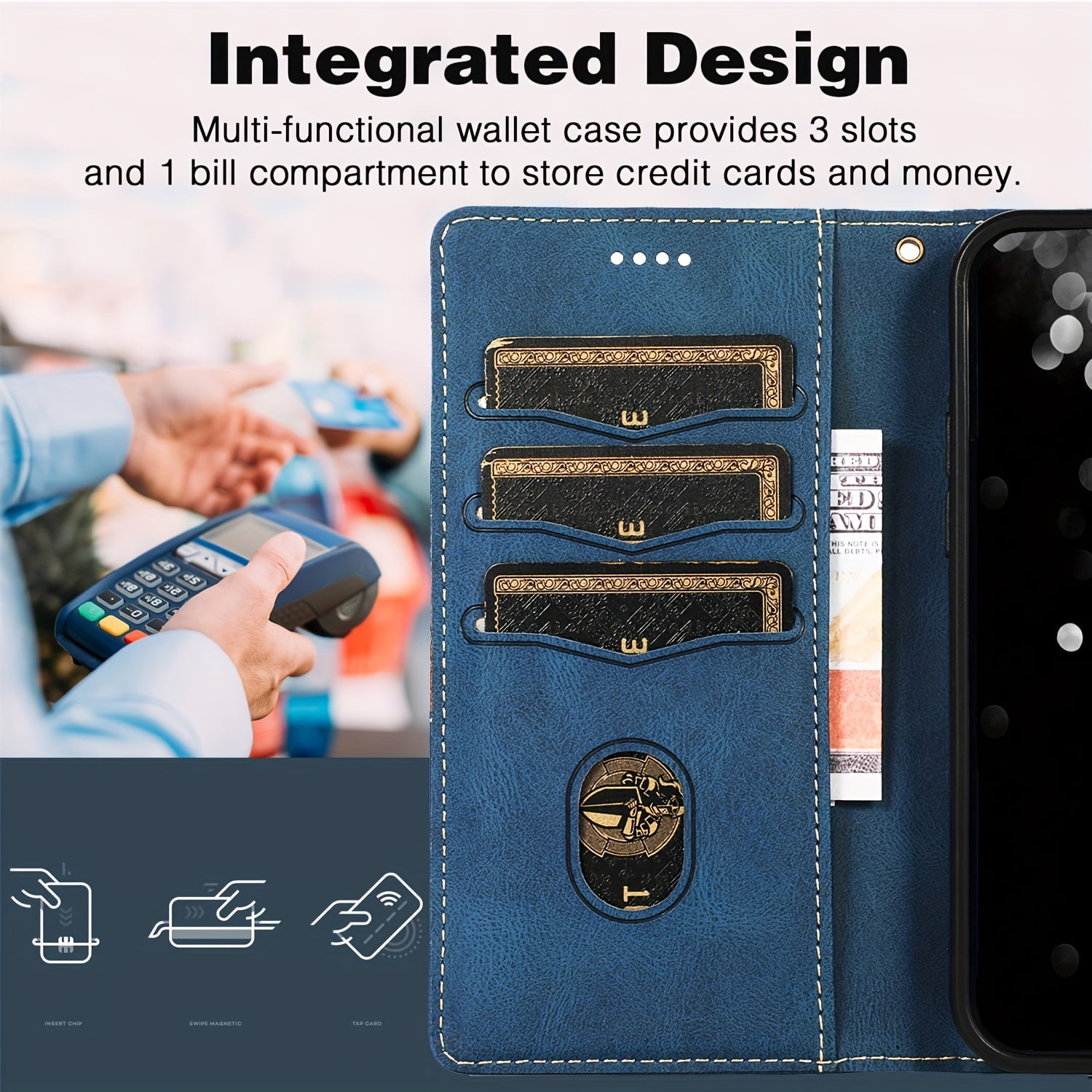Cheap Retro 2 IN 1 Detachable Magnetic Flip Wallet Case for iPhone 15 14 Plus 13 12 11Pro Max