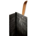 thumbnail image 6 of Eco-Friendly Large Jute and Cotton Leather Handle Market Tote Bag Black - No Embroidery, 6 of 8