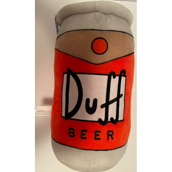 Universal Studios The Simpsons Duff Beer Can Plush Pillow New