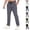 03# Dark Gray, variant on Men's Elastic Waist Hiking Pants Water Resistant Quick-Dry Lightweight Outdoor Sweatpants with Zipper Pockets Army Green XL