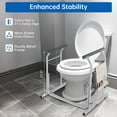 thumbnail image 3 of Yescom Cadre de Barrières de Sécurité pour Toilettes, Produits d'Assistance aux Aînés Poignées pour Aînés Handicapés en Métal Largeur 18 Pouces, 3 of 8