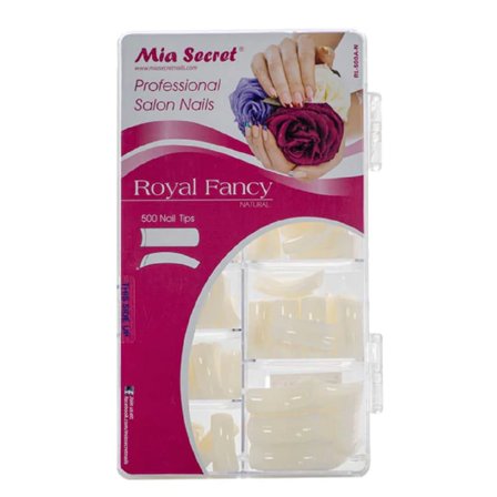 Mia Secret - Nail Tips - Royal Fancy - 500 Tips - Natural (RL500A-N)