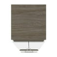 thumbnail image 6 of Pemberly Row 20" Storage Cabinet with Pull-Out Shelf in White and Walnut Gray, 6 of 13