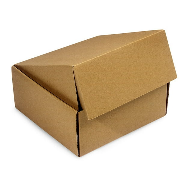 Brown Kraft Gourmet Shipping Boxes, 9x9x4", 6 Pack
