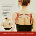 thumbnail image 3 of 1pc, Hunchback Correction Belt, Back Sitting Posture Correction Belt, Shape Correction Device, Adjustable For Adult Students To Prevent Hunchback, 3 of 7