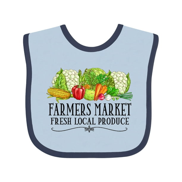 Farmers Market Fresh Local Produce Baby Bib