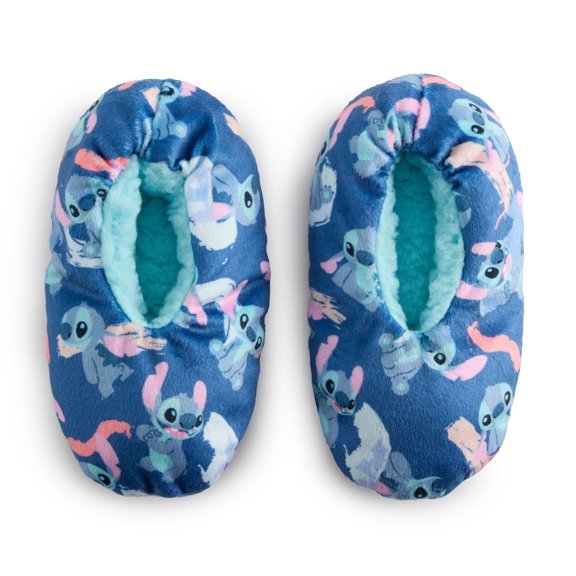 Disney Stitch Toddler Slippers Socks (Size 3T-4T)