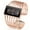 Rose gold, variant on Women Luxury Cuff Bracelet Rectangular Dial Hollow Analog Quartz Wrist Watch for Ladies