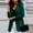 Green, variant on Womens Suit Jackets And Blazers Long Sleeve Fayshow0 Fashion Women Turn Down Collar Long Sleeve Casual Coat Cardigan Blouse Khaki