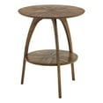 thumbnail image 2 of Martin Svensson Home LAX Round Wood End Table in Warm Nutmeg Brown, 2 of 6