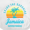 thumbnail image 4 of Inktastic Enjoy the Sunshine Jamaica Summer Paradise Boys or Girls Baby Bib, 4 of 4
