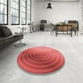thumbnail image 4 of Ahgly Company Machine Washable Indoor Rectangle Transitional Red Area Rugs, 8' x 10', 4 of 7