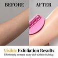 thumbnail image 5 of Silicone Body Scrubber - Soft Rubber Shower Exfoliating Glove with Hand Strap, Gentle Bath Massage Tool, 1 Count Pink Shower Scrubber for Women Men, 5 of 5