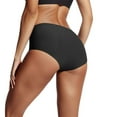 thumbnail image 4 of Women's Black High Waisted Bikini Bottoms Retro Basic Full Coverage Swimsuit Mid Waist Bathing Suit Bottom Swim Pants for Women Petite Women plus Size Swimwear Cover up Swim Pants plus Size Maternity, 4 of 7