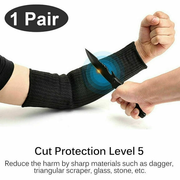 1 Pair Steel Wire Cut-Proof Sleeve Guard Bracer Work Labor Protection