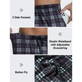 thumbnail image 7 of MoFiz Men's 3-Pack Woven Pajama Pants Plaid Sleep Lounge, 7 of 7