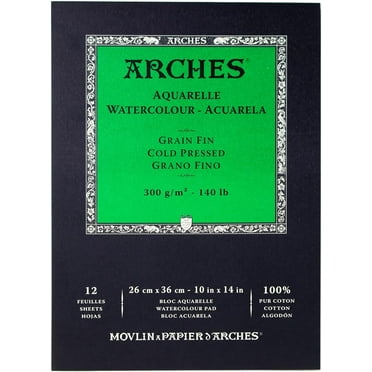 Arches 140 lb. Watercolor Pad, Cold-Pressed, 10" x 14"