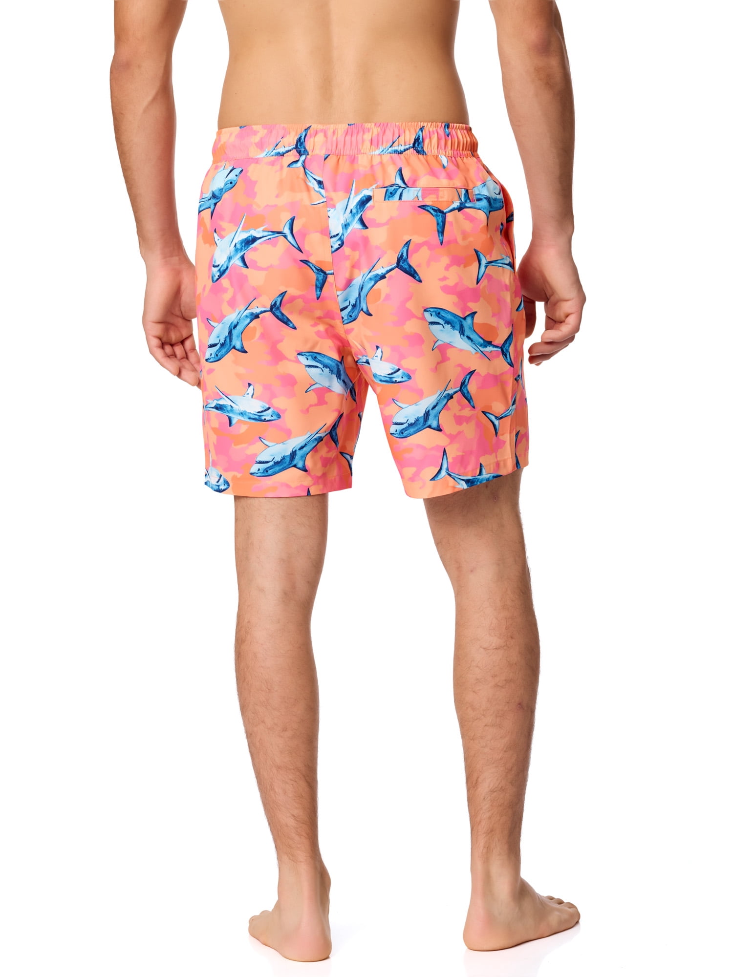 Rugged Shark Mens & Big Mens Swim Trunks, 7" Inseam, Sizes S-3XL