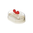 thumbnail image 2 of Rewenti Double-Layer No Drill Soap Box Cute Bow Soap Box Soap Storage with Lid, 2 of 6