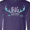 thumbnail image 4 of Inktastic Big Brother, Deer Antlers, Arrow - Blue Gray Long Sleeve T-Shirt, 4 of 5