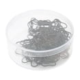 thumbnail image 2 of Wire Bookmark, Black Dog Bone Shape Paper Clips Firm 45 Pcs  for Office, 2 of 8