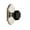 Polished Nickel, variant on Grandeur 850768 Arc Solid Brass Rose Privacy Door Knob Set - Nickel