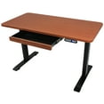 thumbnail image 5 of Motionwise Electric Height Adjustable Standing Desk, 24"x48", Height up to 48" with 4 Pre-Set Height Adjustments and USB Port, Deep Mahogany, 5 of 5