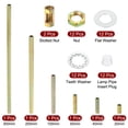 thumbnail image 3 of Kit de tubo de lámpara Uxcell 1/8IP con tuercas, arandelas y accesorios de hardware 1 set, 3 of 5