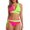 C-Red585, variant on DHFJKG Women Bikini Sets Color Block Two Piece Bathing Suit Side Tie Halter Swim Top With High Waisted Briefs Bottom Stylish Beachwear