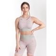 thumbnail image 3 of MAXXIM Womens Seamless Cropped Tank Top Pink Large, 3 of 5