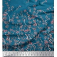 thumbnail image 2 of Soimoi Polyester Crepe Fabric Leaves & Berries Panel Print Fabric by The Yard 42 Inch Wide, 2 of 3