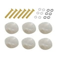 thumbnail image 2 of 6 uds clavijas de afinación de guitarra botones perillas de afinador de cabezal de máquina duraderas con virola y tornillo para piezas de repuesto de Oro CUTICAT Botón de clavija de afinación, 2 of 8