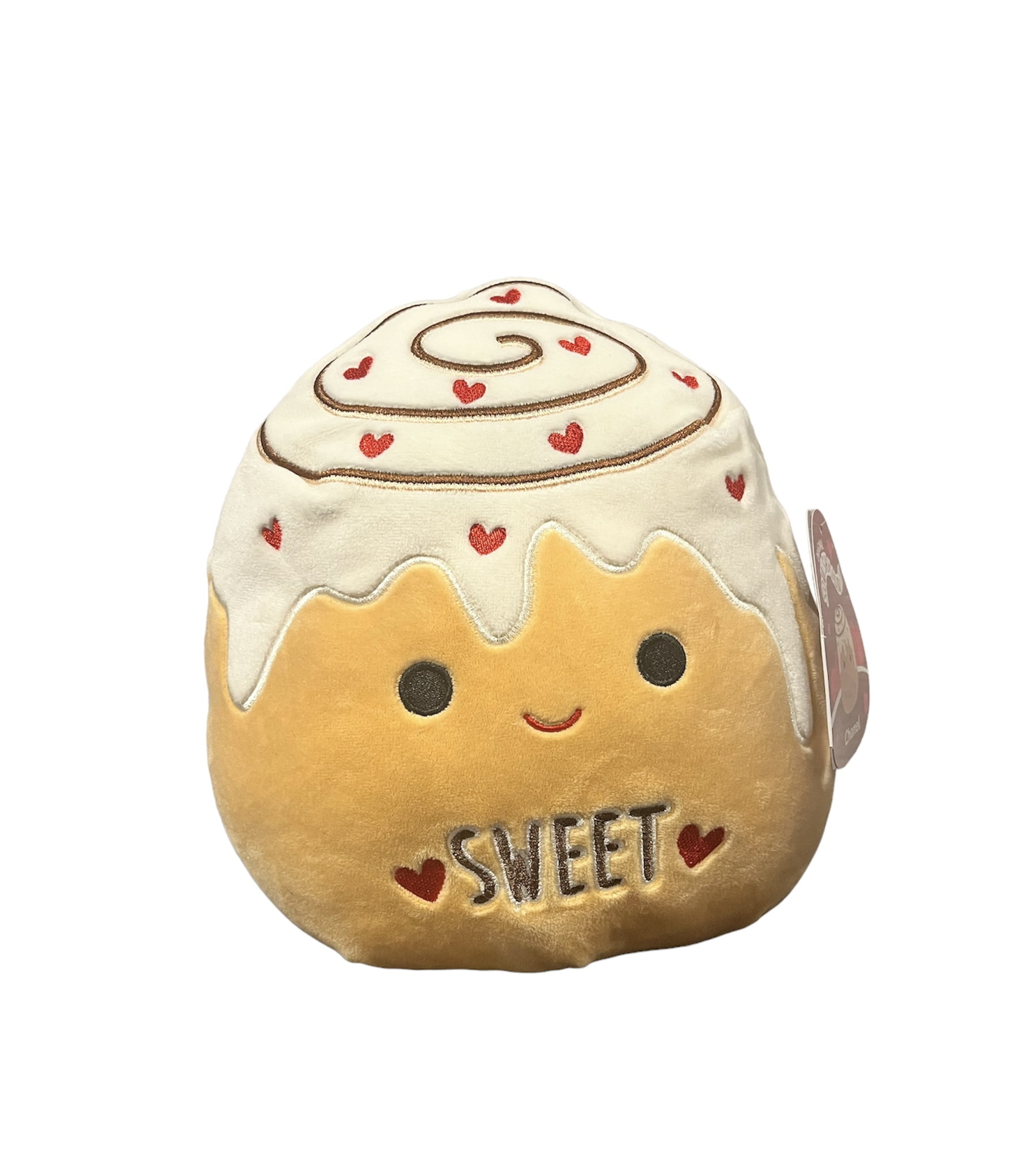 Offical Kellytoys Squishmallow 8 Chanel the Sweet Cinnamon Roll  Valentine's 2023 Edition