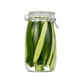 thumbnail image 2 of Transparent  Glass Snap Storage Jar Household Kitchen Sealed Jar Grain Storage Box Tea Tin Multi-purpose Containe, 2 of 3