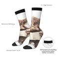 thumbnail image 4 of Fotbe Relaxed Cute Cow Reading Pattern Long Socks for Men & Women – Breathable & Stretchy Compression Socks, Ideal for Running, Travel, and Everyday Wear Size 5-11, 4 of 6