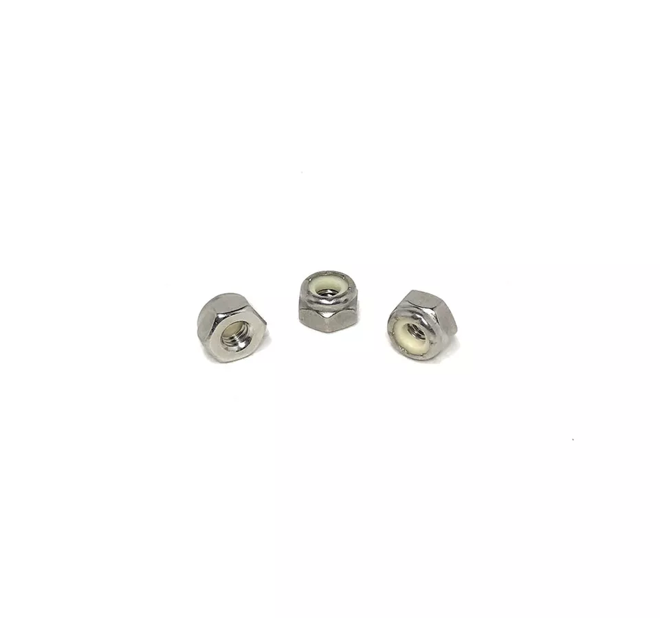 KLYNE - (100) 10-32 Stainless Steel Nylon Insert Lock Nuts - Fine Thread Unf 10-32