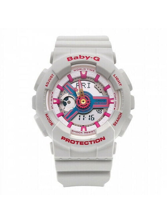 Baby-G Neo Retro Colors BA-110NR-8A Grey Resin Band Watch