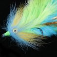 thumbnail image 3 of Moscas de Pesca con Mosca Cola Trucha Salmón Streamer Agua Salada Verde con Anzuelo, 3 of 8
