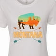 thumbnail image 4 of Inktastic Montana Buffalo Silhouette Women's T-Shirt, 4 of 5