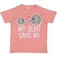 thumbnail image 3 of Inktastic My Aunt Loves Me Niece Nephew Elephant Boys or Girls Toddler T-Shirt, 3 of 5