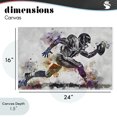 thumbnail image 4 of Stupell Industries Contemporary Endurance Football Sprint Canvas Art, 24 x 16, by Creative Studio, 4 of 8
