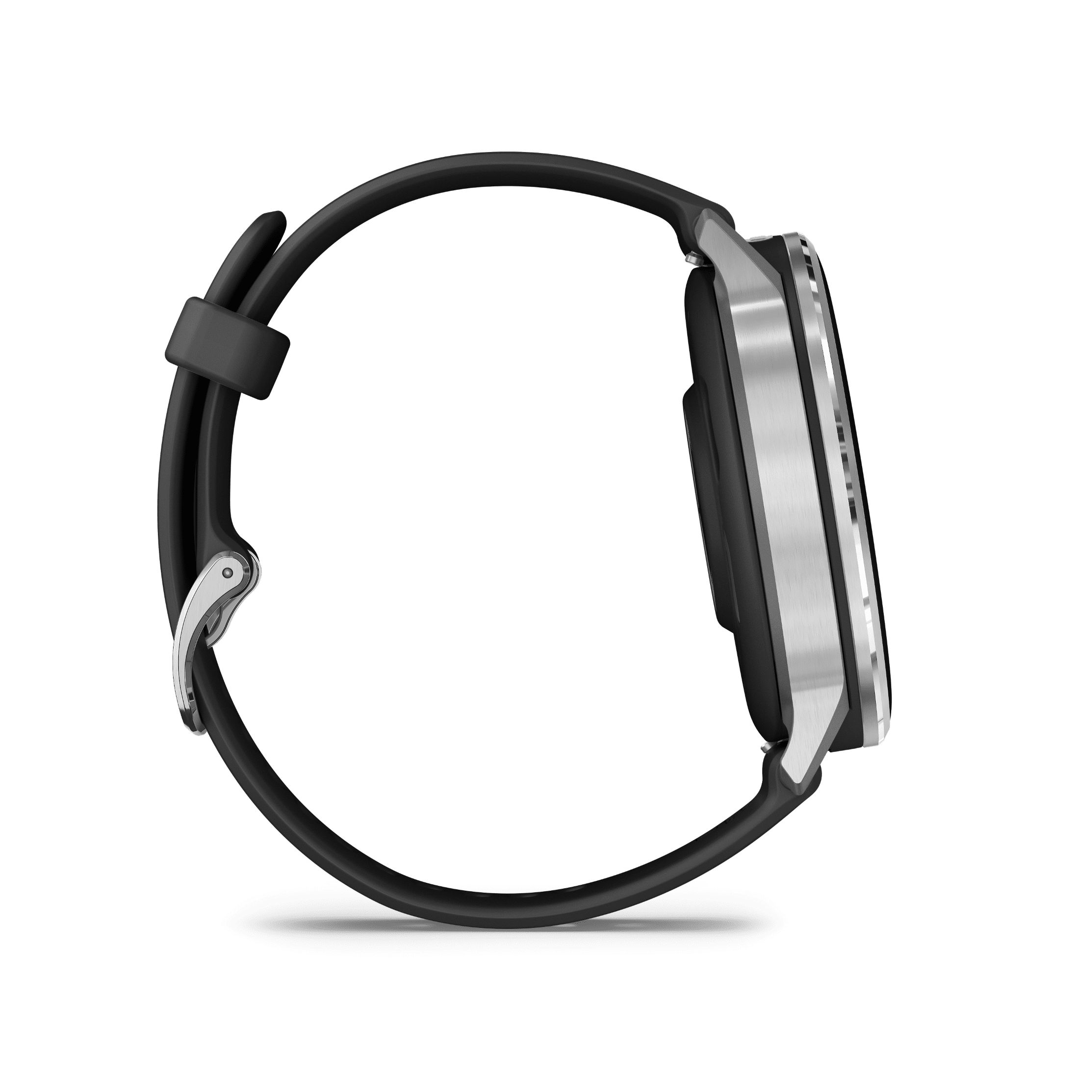 Garmin D2 Air X15, Silver with Black Silicone Band