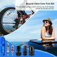 thumbnail image 4 of 26Pcs Bike Valve Core Set American and French Valve Core Adapter Valve Cap Bicycle Pump, 4 of 21