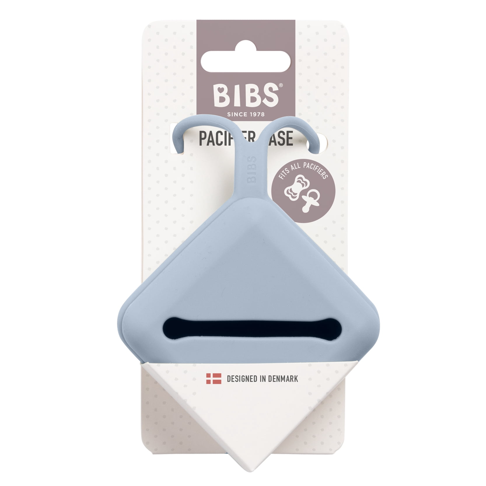 BIBS Silicone Pacifier Case 1 Count, Dusty Blue
