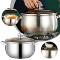 thumbnail image 3 of Large Capacity Thickened Stainless Steel Soup Pot Y9Q5, 3 of 7