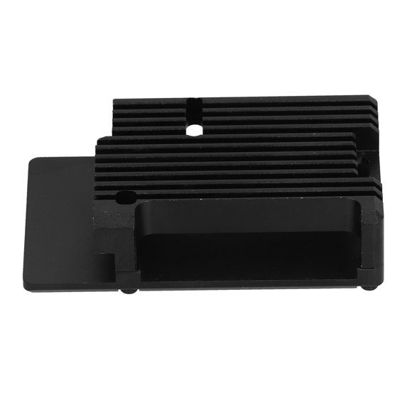 Ccdes Cas pour Framboise Pi 3 Modèle B B + Noir Alliage d'Aluminium Anodique Oxydation Coque CNC, Modèle B Coque Noire, Renouvelé Modèle B + Coque