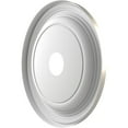 thumbnail image 4 of Ekena Millwork 19"OD x 3 1/2"ID x 1 1/2"P Traditional Thermoformed PVC Ceiling Medallion (Fits Canopies up to 11 1/2"), Bright Coat Aluminum, 4 of 10
